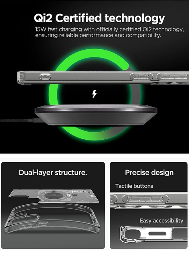 غطاء حماية هجين فائق من نوع MagFit لهاتف سامسونج جالاكسي S25 ULTRA مع تقنية MagSafe (2025) - نيو ون - Image 3